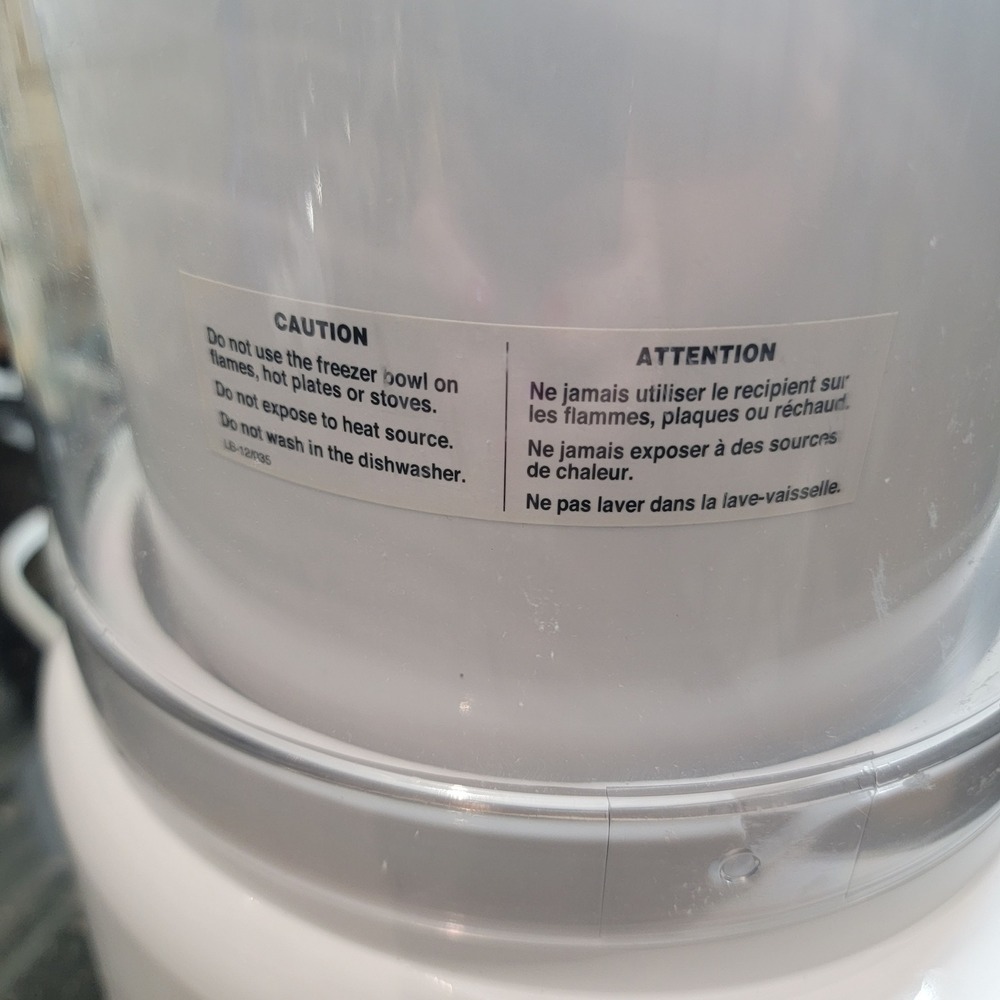 Cuisinart ICE-21 White Frozen Yogurt Ice Cream and Sorbet Maker 1.5 Quart 50W - Picture 8 of 10